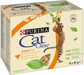 PURINA NESTLE PURINA CAT CHOW CHICKEN, ZUCCHINI - WET CAT FOOD - 10X85 G