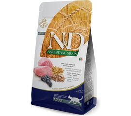 FARMINA N&D ANCESTRAL GRAIN CAT LAMB. SPELT. OATS AND BLUEBERRY ADULT  1.5KG
