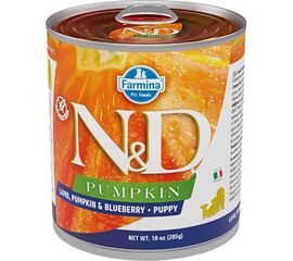 FARMINA N&D DOG LAMB&PUMPKIN&BLUEBERRY PUPPY 285G