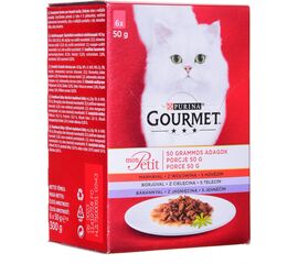 PURINA NESTLE GOURMET MON PETIT MEAT MIX - WET CAT FOOD - 6 X 50 G