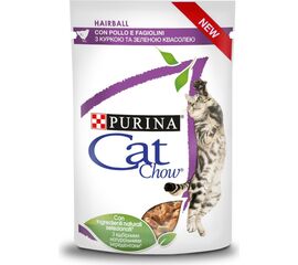 PURINA NESTLE CAT CHOW HAIRBALL CONTROL CHICKEN GREEN BEANS IN SAUCE 85G