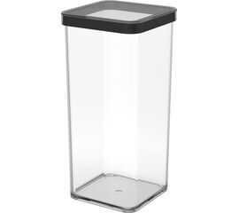 ROTHO POJEMNIK NA PRZYSMAKI KWADRATOWY 1.5L LOFT TRANSPARENTNY/CZARNY