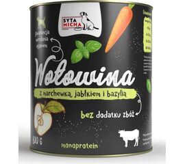 SYTA MICHA BEEF WITH CARROT, APPLE AND BASIL - WET DOG FOOD - 800G