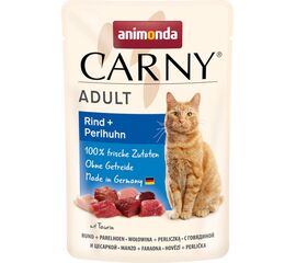 ANIMONDA CARNY ADULT BEEF AND GUINEA FOWL - WET CAT FOOD - 85G