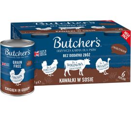 BUTCHER'S ORIGINAL MEGA PACK MIX WITH VEGETABLES IN GRAVY- WET DOG FOOD - 6 X 400G