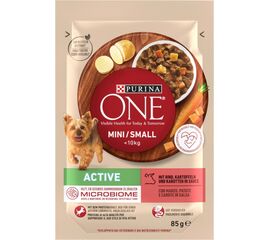 PURINA NESTLE PURINA ONE MINI/SMALL ACTIVE BEEF  - WET DOG FOOD - 85G