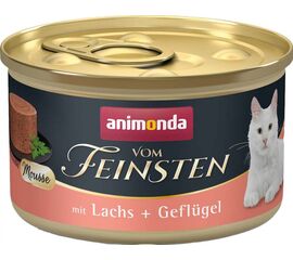 ANIMONDA VOM FEINSTEN MOUSSE SALMON AND POULTRY - WET CAT FOOD - 85 G