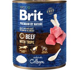 BRIT PREMIUM BY NATURE BEEF WITH TRIPE - WET DOG FOOD - 800 G