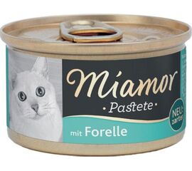 MIAMOR PASZTET MIĘSNY DLA KOTA PSTRĄG 85G