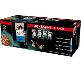 SHEBA SAUCE COLLECTION FISH FLAVORS COLLECTION - WET CAT FOOD - 40X85 G