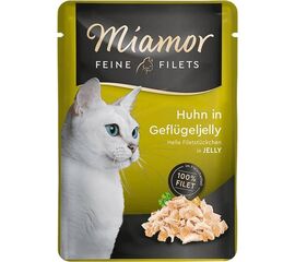 MIAMOR FEINE FILETS CHICKEN WITH POULTRY JELLY - WET CAT FOOD - 100G