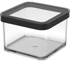 ROTHO POJEMNIK NA PRZYSMAKI KWADRATOWY 0.5L LOFT TRANSPARENTNY/CZARNY