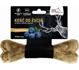 SYTA MICHA DEER SKIN AND BERRY BONE - DOG TREAT - 13.5 CM