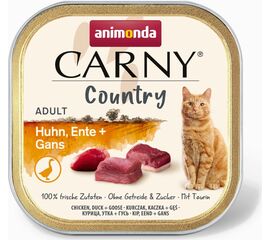 ANIMONDA CARNY COUNTRY CHICKEN, DUCK + GOOSE - WET CAT FOOD - 100 G
