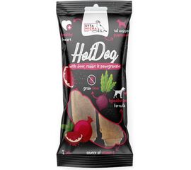 SYTA MICHA CHEWING HOT DOG RABBIT WITH POMEGRANATE IN DEER SKIN - DOG TREAT - 2 PCS.