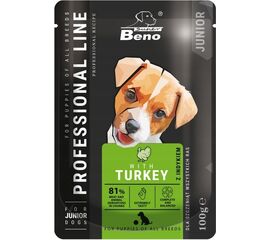 SUPER BENEK SUPER BENO JUNIOR TURKEY - WET DOG FOOD - 100 G
