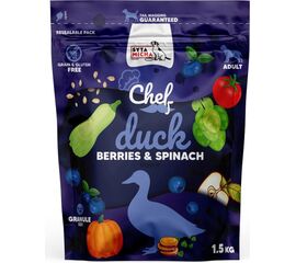 SYTA MICHA CHEF DUCK, BERRIES AND SPINACH - DRY DOG FOOD - 1,5KG