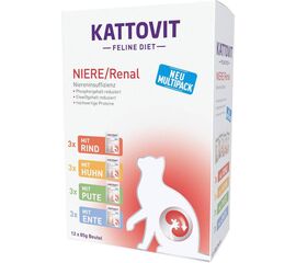 KATTOVIT FELINE DIET NIERE/RENAL - WET CAT FOOD - 12 X 85G
