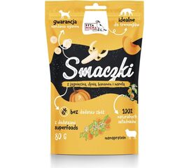 SYTA MICHA TREATS WITH LAMB, PUMPKIN, BANANA AND APRICOT - DOG TREAT - 80G