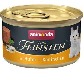 ANIMONDA VOM FEINSTEN MOUSSE CHICKEN AND RABBIT - WET CAT FOOD - 85 G