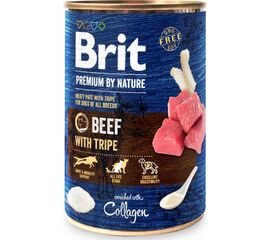 BRIT PREMIUM BY NATURE BEEF WITH TRIPE - WET DOG FOOD - 400 G