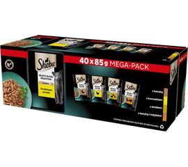 SHEBA SELECTION SELECT SLICES POULTRY FLAVOURS - WET CAT FOOD - 40 X 85G