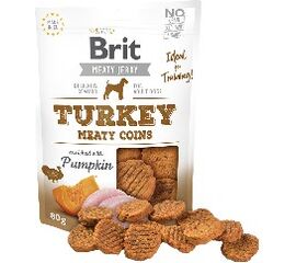 BRIT JERKY TURKEY MEATY COINS - TURKEY - PUPPY SNACK - 80 G