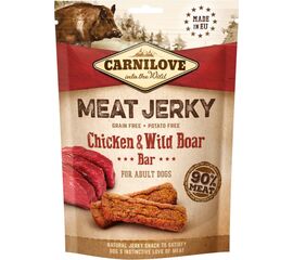 CARNILOVE MEAT JERKY CHICKEN WITH WILD BOAR - DOG SNACK - 100 G