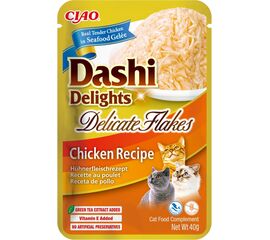 INABA CAT DASHI DELIGHTS DELICATE FLAKES CHICKEN - CAT TREAT - 40G