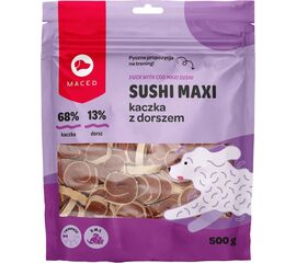 MACED DUCK WITH COD MAXI SUSHI  - DOG TREAT - 500G