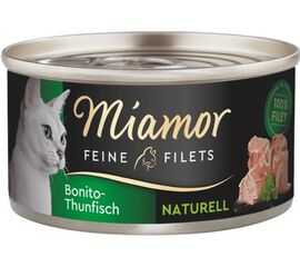 MIAMOR FEINE FILETS NATURELL BONITO TUNA - WET CAT FOOD - 80G