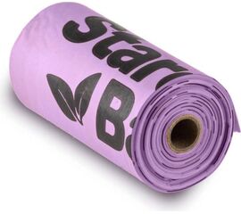 STARCH BAG STARCHBAG BIO COMPOSTABLE POOP BAGS LILAC – 1X15 PCS