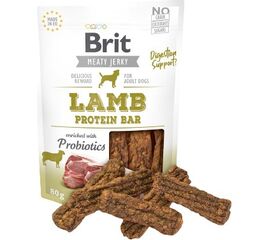 BRIT JERKY LAMB PROTEIN BAR - LAMB - DOG SNACK - 80 G
