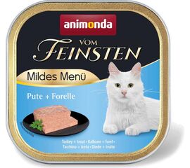 ANIMONDA VOM FEINSTEN MILDES MENU TURKEY AND TROUT  - WET CAT FOOD - 100G