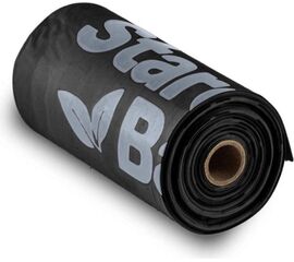 STARCH BAG STARCHBAG BIO COMPOSTABLE POOP BAGS BLACK – 1X15 PCS