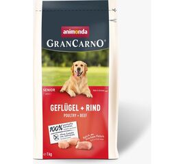 ANIMONDA GRAN CARNO SENIOR POULTRY WITH BEEF - DRY DOG ​​FOOD - 1 KG