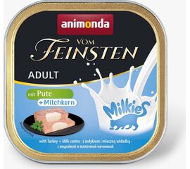 ANIMONDA VOM FEINSTEN ADULT MILKIES WITH TURKEY AND MILKY FILLING - WET CAT FOOD - 100G