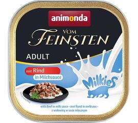 ANIMONDA VOM FEINSTEN ADULT MILKIES WITH BEEF IN MILK SAUCE - WET CAT FOOD - 100G