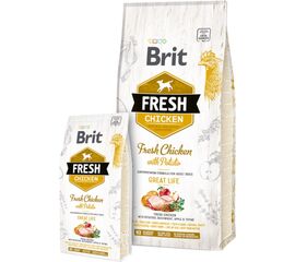 BRIT FRESH 12 KG ADULT APPLE, BUCKWHEAT, CHICKEN, POTATO