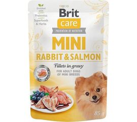 BRIT CARE MINI RABBIT&SALMON - WET DOG FOOD - 85 G