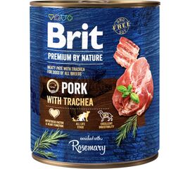 BRIT PREMIUM BY NATURE PORK&TRACHEA - MOKRA KARMA DLA PSA - 800G