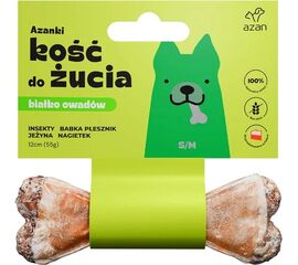 BRIT AZANKI BONE WITH INSECTS AND BLACKBERRY S/M - DOG TREAT - 12 CM
