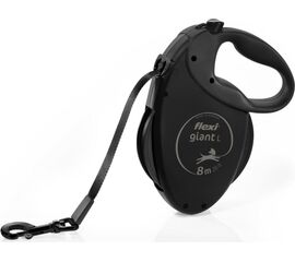 FLEXI GIANT TAPE BLACK EDITION - AUTOMATIC DOG LEASH - 8 M