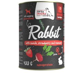 SYTA MICHA CHEF RABBIT WITH TURNIP, STRAWBERRY AND ROSEMARY - WET DOG FOOD - 400G