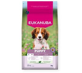 EUKANUBA PUPPY SMALL/MEDIUM LAMB & RICE - DRY DOG FOOD - 3KG