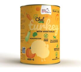 SYTA MICHA CHEF INDYK Z WARZYWAMI MOKRA KARMA DLA PSA 400G