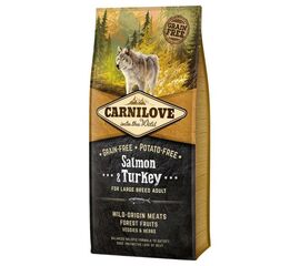 CARNILOVE ADULT SALMON AND TURKEY LARGE BREEDS - DRY DOG FOOD - 4KG