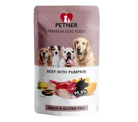 HILTON PETNER BEEF WITH PUMPKIN - WET DOG FOOD - 500G
