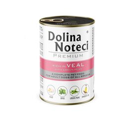 DOLINA NOTECI PREMIUM RICH IN VEAL WITH GREEN PEAS - WET DOG FOOD - 400G