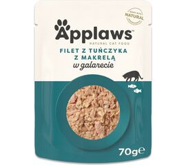 APPLAWS TUNA FILLET WITH MACKEREL IN JELLY - WET CAT FOOD - 70G